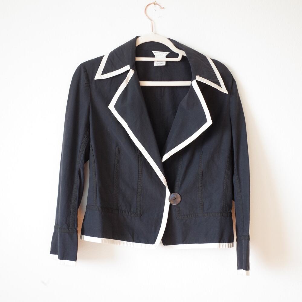 Vintage Dries Van Noten Lightweight Summer Jacket Blazer Cotton Cupro 40 M